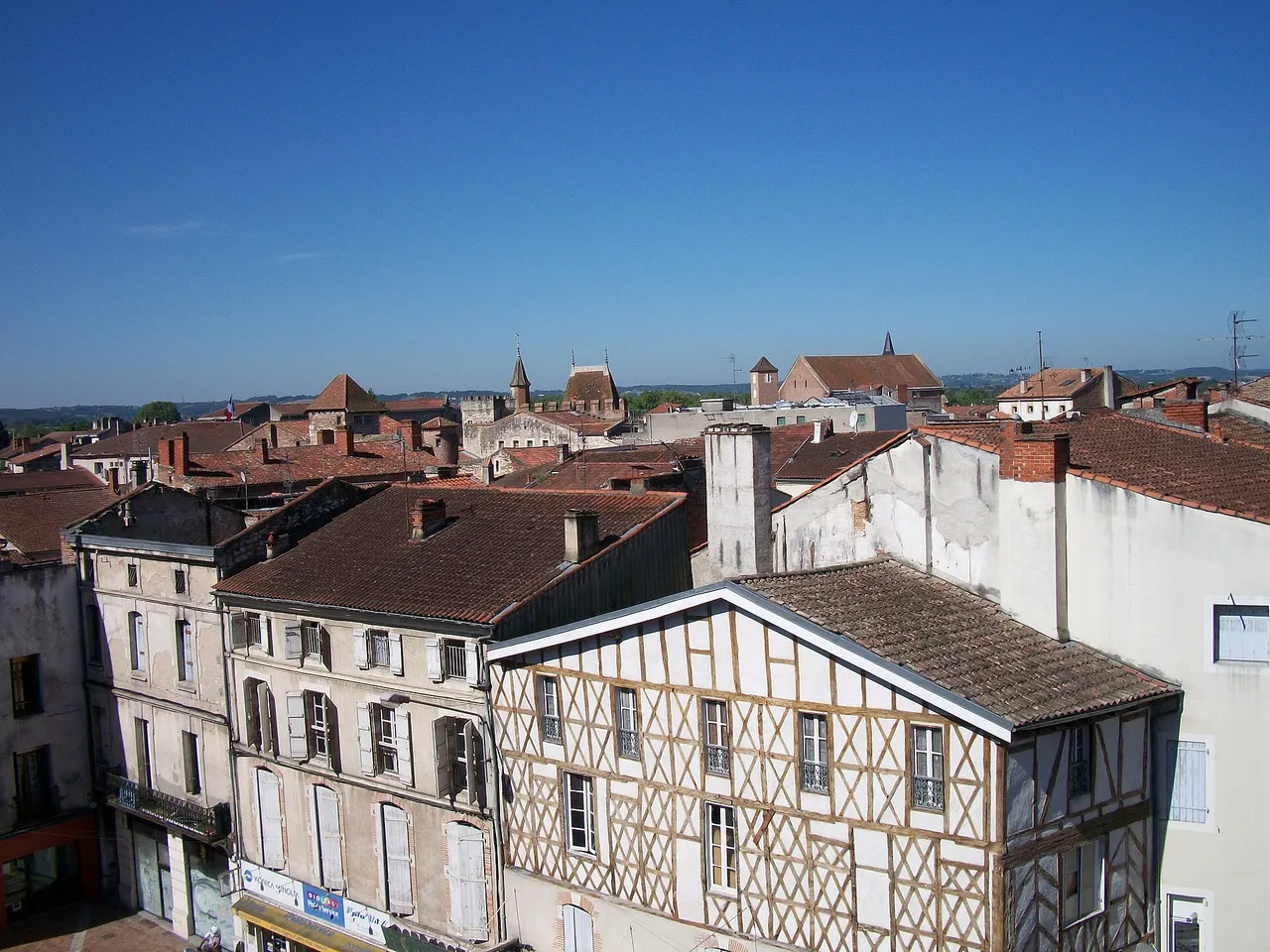 Vue sur la ville d’Agen, en Lot-et-Garonne