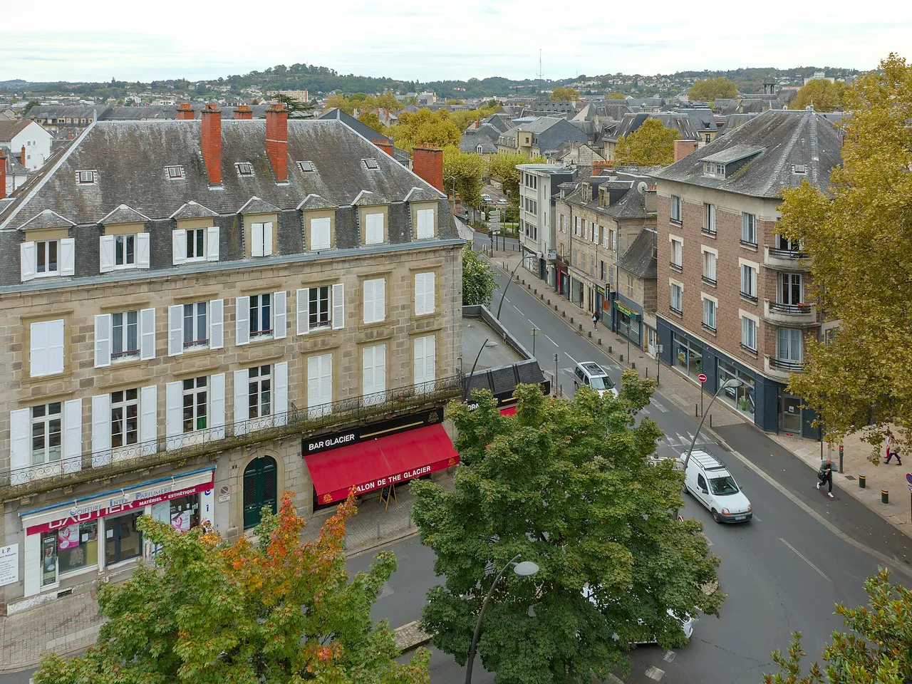 Brive-la-Gaillarde vue depuis le château d’eau, en direction du sud-est