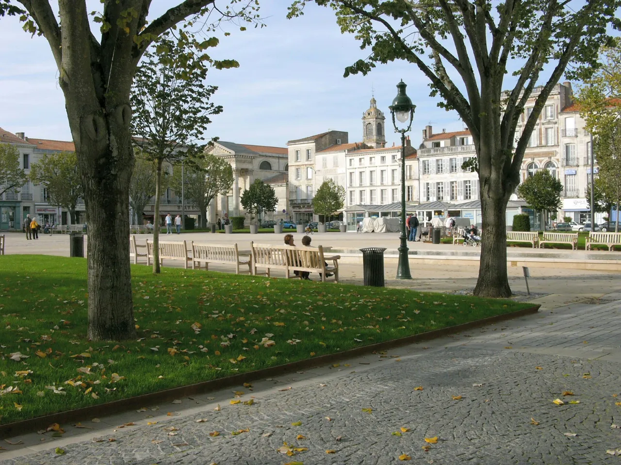 La place Colbert, au cœur de Rochefort
